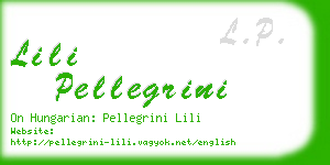 lili pellegrini business card